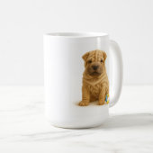 Roll Model - Shar Pei Puppy Kaffeetasse (VorderseiteRechts)