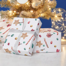 Roll, Name auf Whimsy Holiday Candy Muster