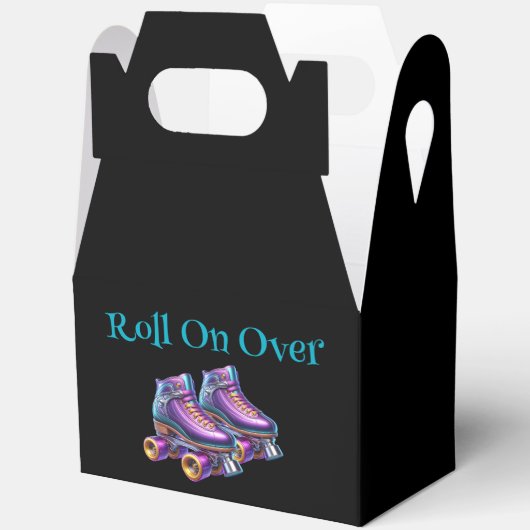 Roll On Over Rollerskate Birthday Party Geschenkschachtel (Offen)
