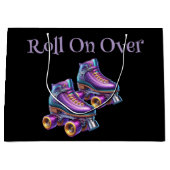 Roll On Over Rollerskate Birthday Party Große Geschenktüte (Vorderseite)