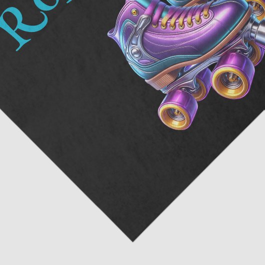 Roll On Over Rollerskate Birthday Party Seidenpapier (Ausschnitt)