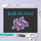 Roll On Over Rollerskate Birthday Party Seidenpapier (Handwerk)