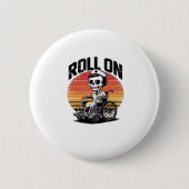 Roll On Skeleton Nurse � Dark Humor Healthcare Vib Button (Vorderseite)