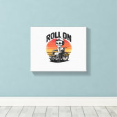 Roll on Skeleton Nurse - Dark Spaß Healthcare Vib Leinwanddruck (Insitu (Holzboden))