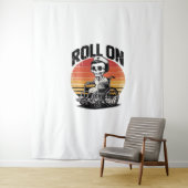 Roll on Skeleton Nurse - Dark Spaß Healthcare Vib Wandteppich (Beispiel)