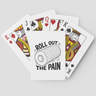 Roll Out The Pain Gym Fitness Erholung Spielkarten