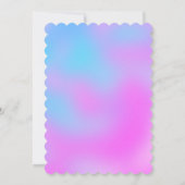 Roll Pink 90er-Mädchen Roller Rink Geburtstag Einladung (Rückseite)