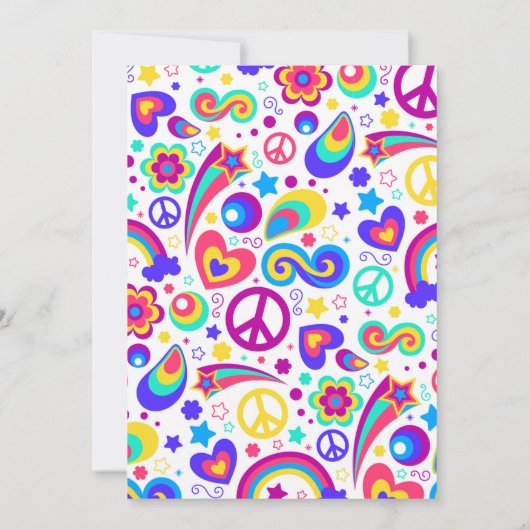 Roll Pink zum Geburtstag Einladung (Rückseite)