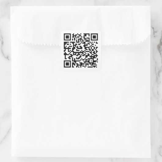 Roll QR Quadratischer Aufkleber (Tasche)