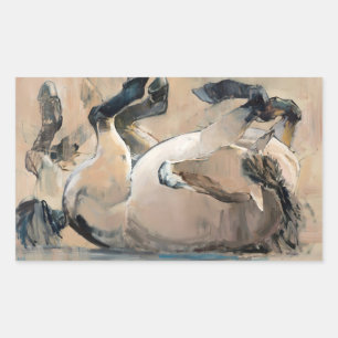 Roll Rechteckiger Aufkleber