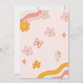 Roll Retro Groovy Roller Skat Danke Karte (Rückseite)