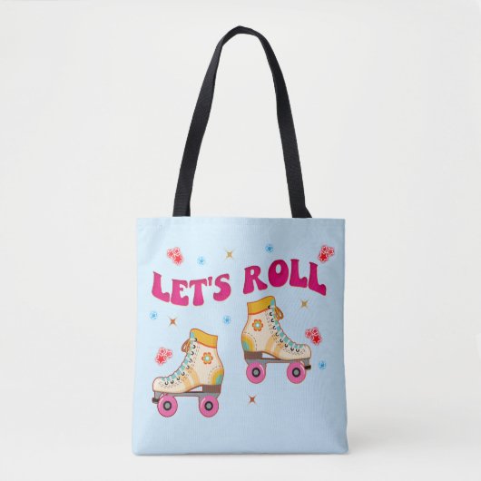 Roll Roller Skate Retro Skater Liebhaber Tasche (Vorderseite)