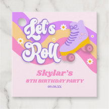 Roll Roller Skate Skaten Geburtstagsparty