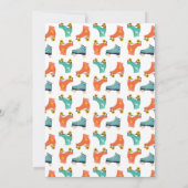 Roll Roller Skate zum Geburtstag Einladung (Rückseite)