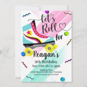 Roll, Roller-Skaten-Einladung, Rolle 80 Einladung (Vorderseite)