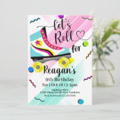 Roll, Roller-Skaten-Einladung, Rolle 80 Einladung (Stehend Vorderseite)