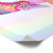 Roll Roller Skaten Kindergeburtstag Party-Zeichen Poster (Ecke)