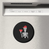 Roll Skeleton Hands Herz Valentinstag Skull Magnet (In Situ (Geschirrspüler))
