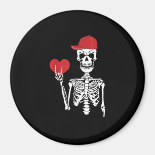 Roll Skeleton Hands Herz Valentinstag Skull Magnet