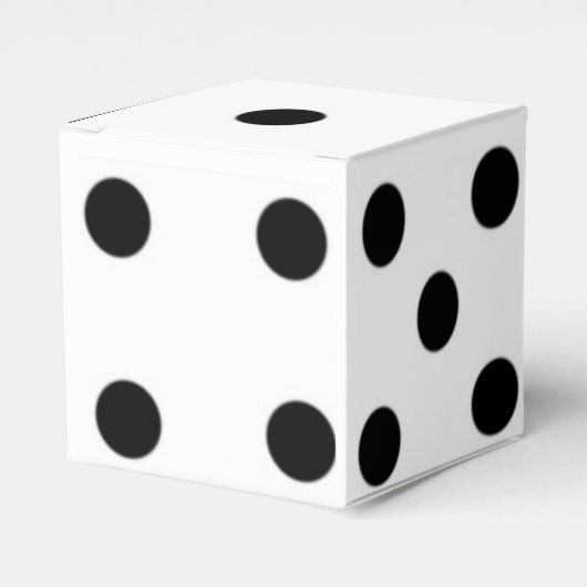 Roll the Dice-Black & White Lucky Dice Geschenkschachtel (Vorderseite)