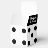 Roll the Dice-Black & White Lucky Dice Geschenkschachtel (Geöffnet)