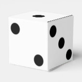 Roll the Dice-Black & White Lucky Dice Geschenkschachtel (Rückseite)
