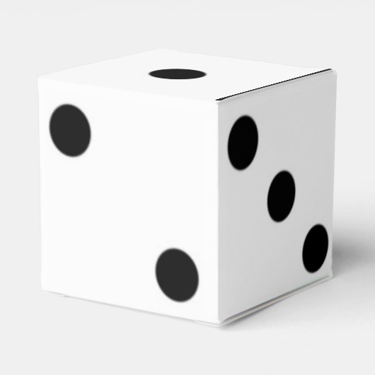 Roll the Dice-Black & White Lucky Dice Geschenkschachtel (Rückseite)