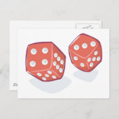 Roll the Red Dice Postkarte (Vorne/Hinten)