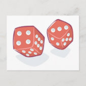 Roll the Red Dice Postkarte (Vorderseite)