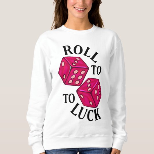 Roll to Luck - Neon Dice Hoodie (Vorderseite)