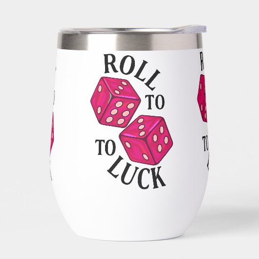 Roll to Luck - Neon Dice Tasse (Links)