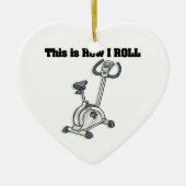 Roll (Übungsrad) Keramik Ornament (Vorne)