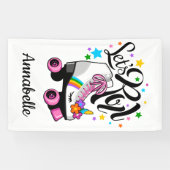 Roll Unicorn Roller Skate Girl's Banner (Horizontal)