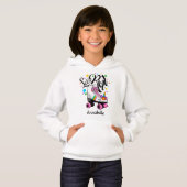 Roll Unicorn Roller Skate Girl's Hoodie (Vorne ganz)