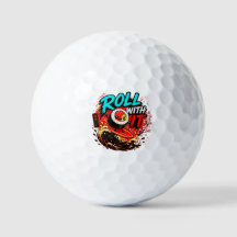 Roll With It – Lustiges Surfing Sushi Design