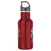 Roll with it (Roller Hockey) Trinkflasche (Rückseite)