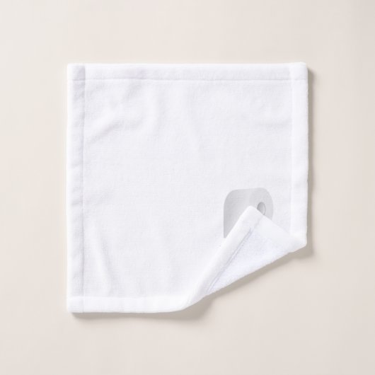 "Roll with it" Sarcastic Toilettenpapier Design Badhandtuch Set (Waschlappen)