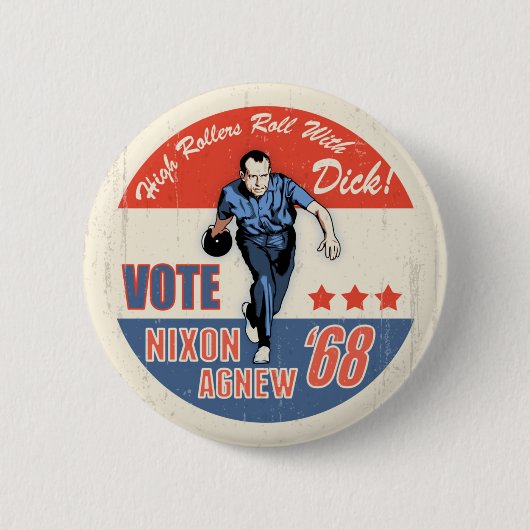 Roll With Nixon Button (Vorderseite)
