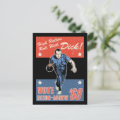 Roll With Nixon Postkarte (Stehend Vorderseite)