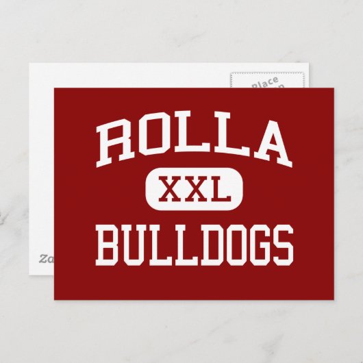 Rolla - Bulldogs - High School - Rolla Missouri Postkarte (Vorne/Hinten)