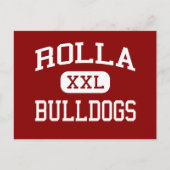Rolla - Bulldogs - High School - Rolla Missouri Postkarte (Vorderseite)