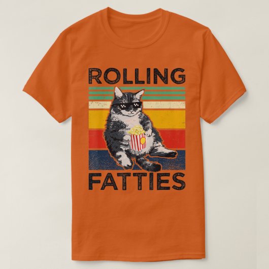 Rollatzen Katze Lazy Art Katze Katze an Männer T-Shirt (Design vorne)