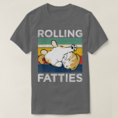 Rollatzen Katze Lazy Stil Katzen Männer T-Shirt (Design vorne)