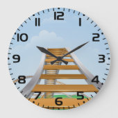 Rollbahn Große Wanduhr (Vorderseite)