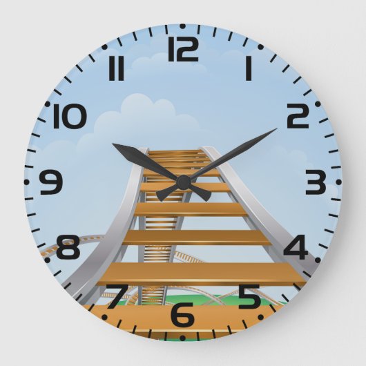 Rollbahn Große Wanduhr (Vorderseite)