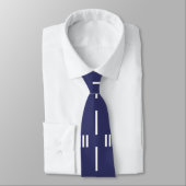Rollbahn-Krawatten-Weiß-Text Krawatte (Gebunden)