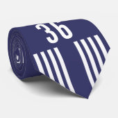 Rollbahn-Krawatten-Weiß-Text Krawatte (Gerollt)