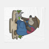 Rolle als Bauer Fleecedecke (Vorderseite (Horizontal))