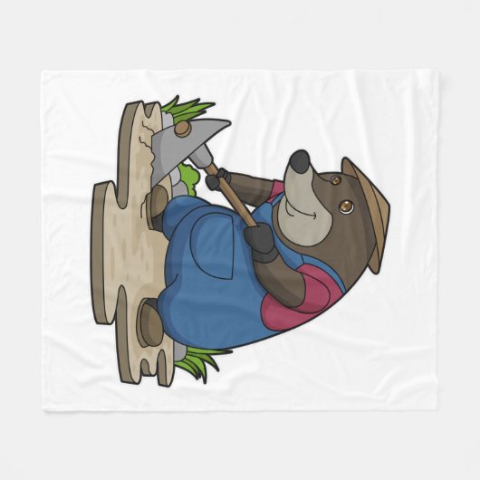 Rolle als Bauer Fleecedecke (Vorderseite (Horizontal))