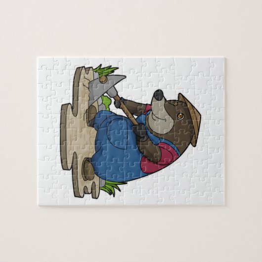 Rolle als Bauer Puzzle (Horizontal)